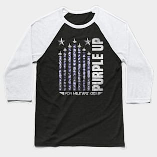 Purple Up Tribute For Military Baseball T-Shirt